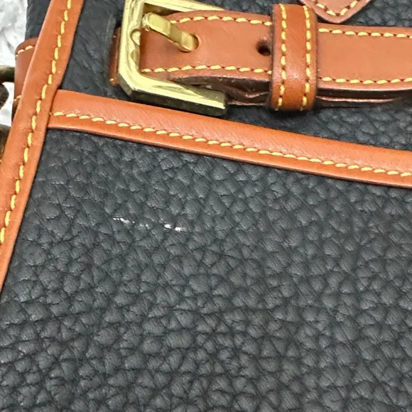Dooney & Bourke Black and Tan Satchel - Picture 16 of 16